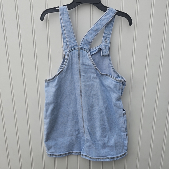 NEW Wonder Nation Light Blue Denim Kids Overalls Romper Girls 5T - Picture 3 of 3